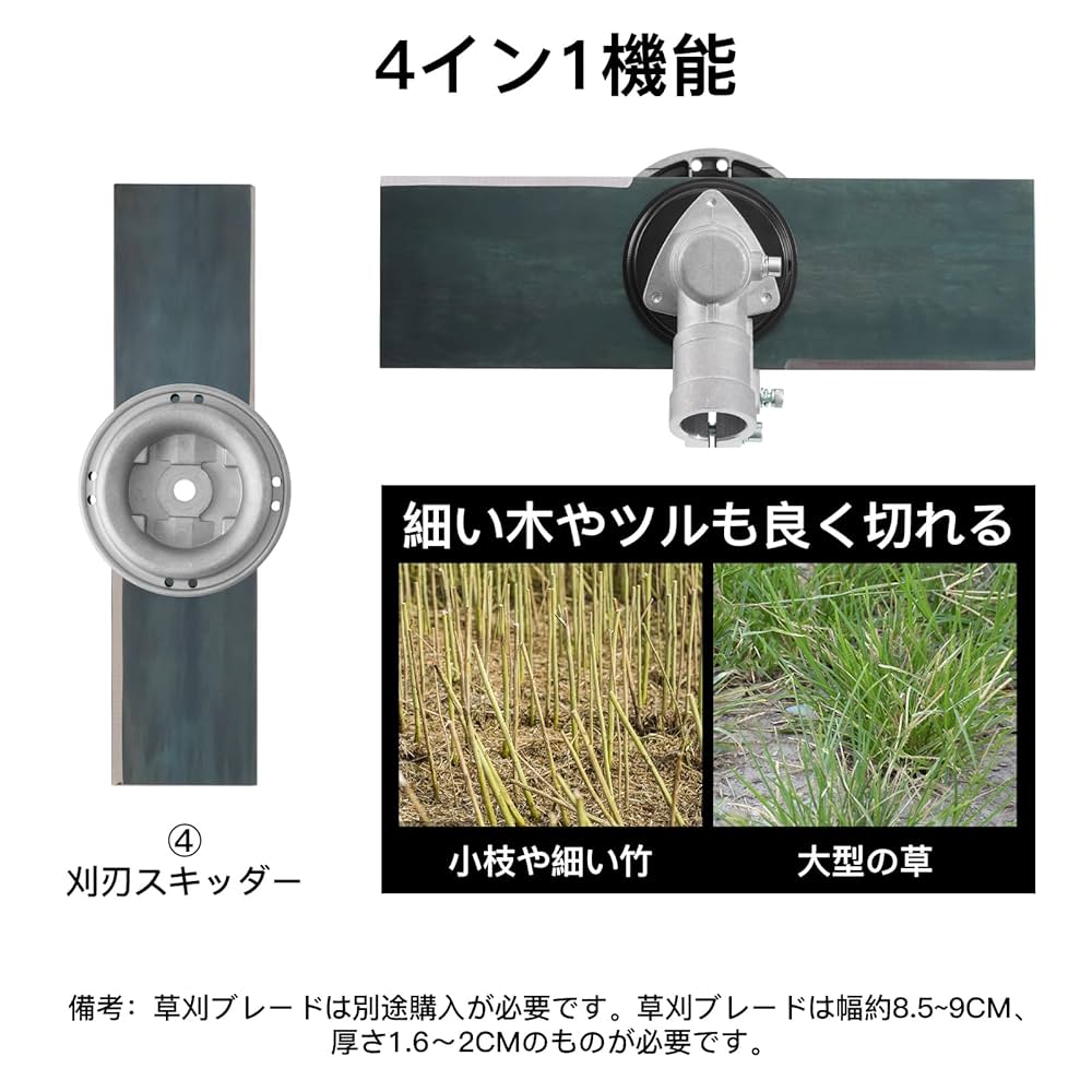 草刈りの刃 ４     最終値下げ KOSHIN 充電式草刈機_刃の交換動画 - YouTube